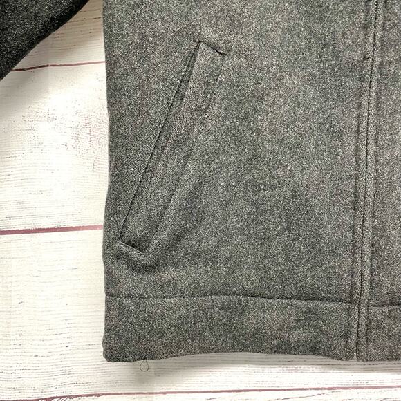 J. Crew Factory Charcoal Gray Wool Zip Front Biker Jacket Size S - Picture 4 of 13